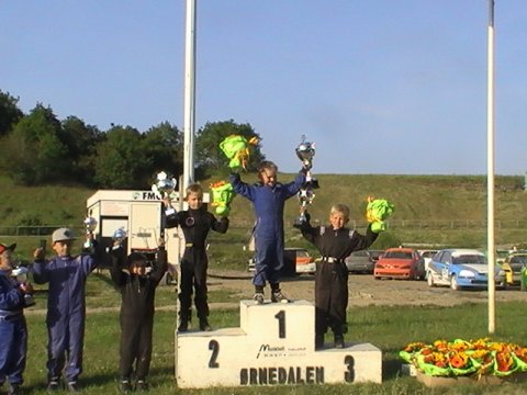 De 6 mini'er til præmieoverrækkelse :-)